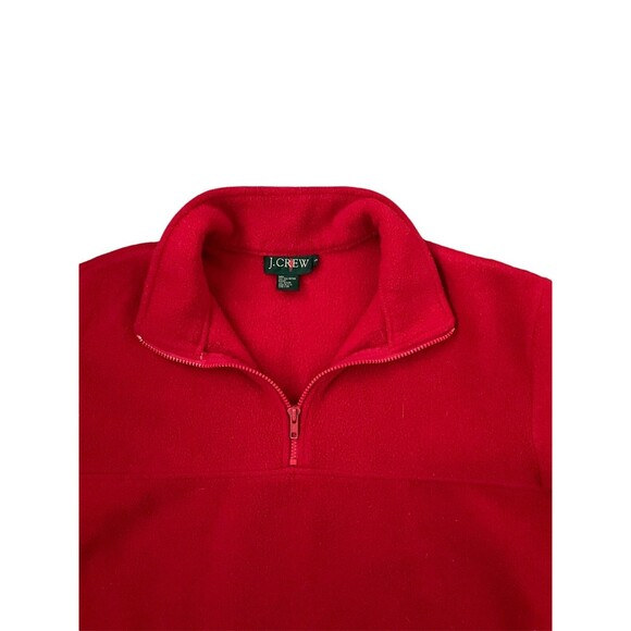 Vintage J.Crew Oarsman Quarter Zip Fleece Mens Small Long Sleeve Red 1/4 Zip - Picture 4 of 10
